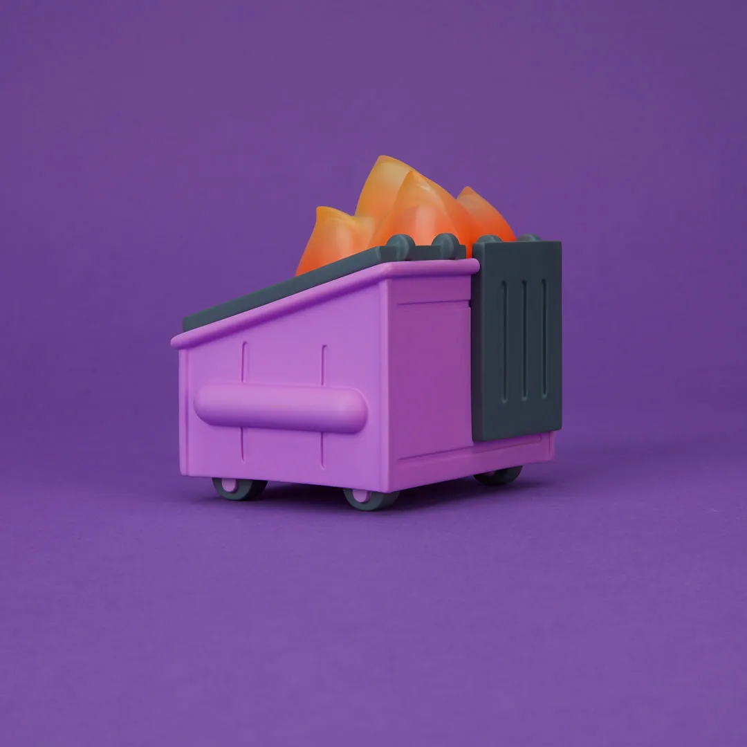 100% Soft - "Dumpster Fire (Cough Syrup Purple)" Vinyl Figure