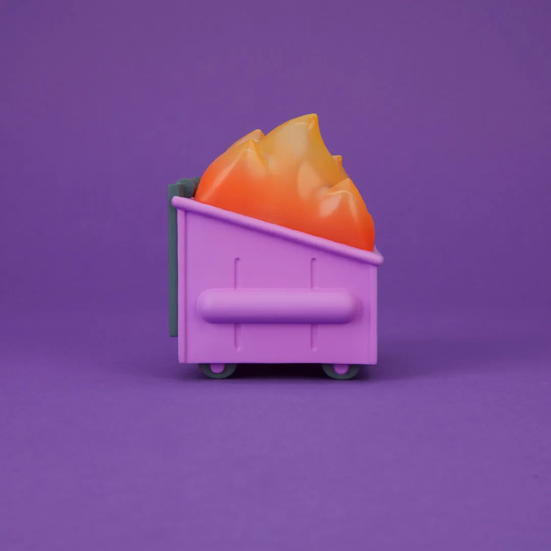 100% Soft - "Dumpster Fire (Cough Syrup Purple)" Vinyl Figure