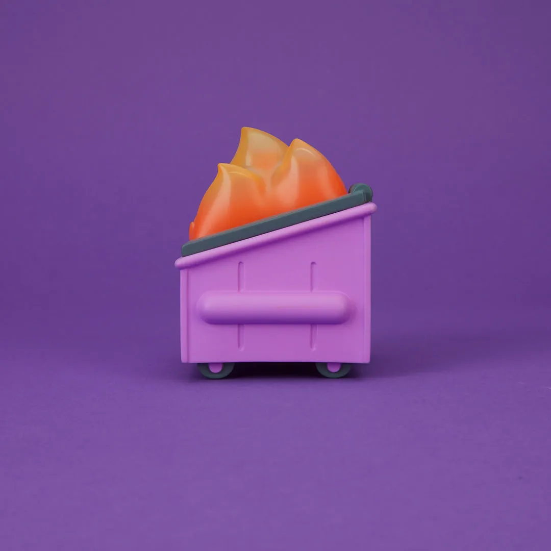100% Soft - "Dumpster Fire (Cough Syrup Purple)" Vinyl Figure