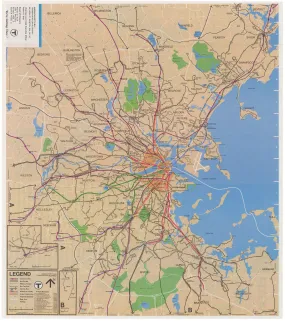 1976 (Fall) MBTA System Map (Side A)