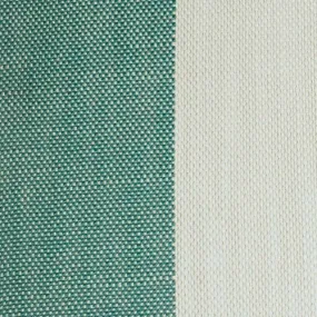 3 1/2 YD PC - Green/White Indoor/Outdoor Stripe Woven Decorating Fabric