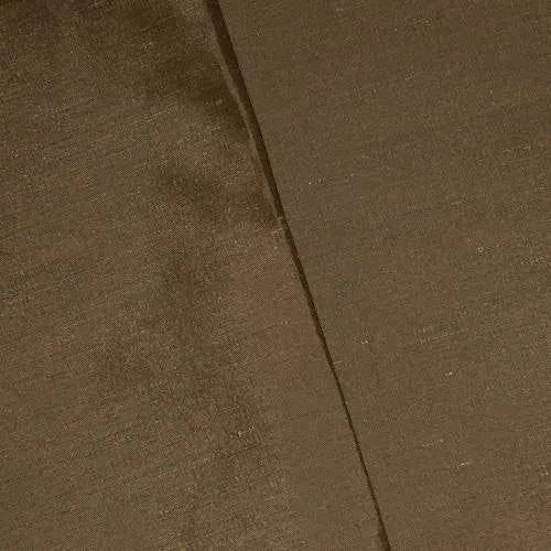 3 1/4 YD PC - Bronze/Beige Shantung Woven Home Decorating Fabric