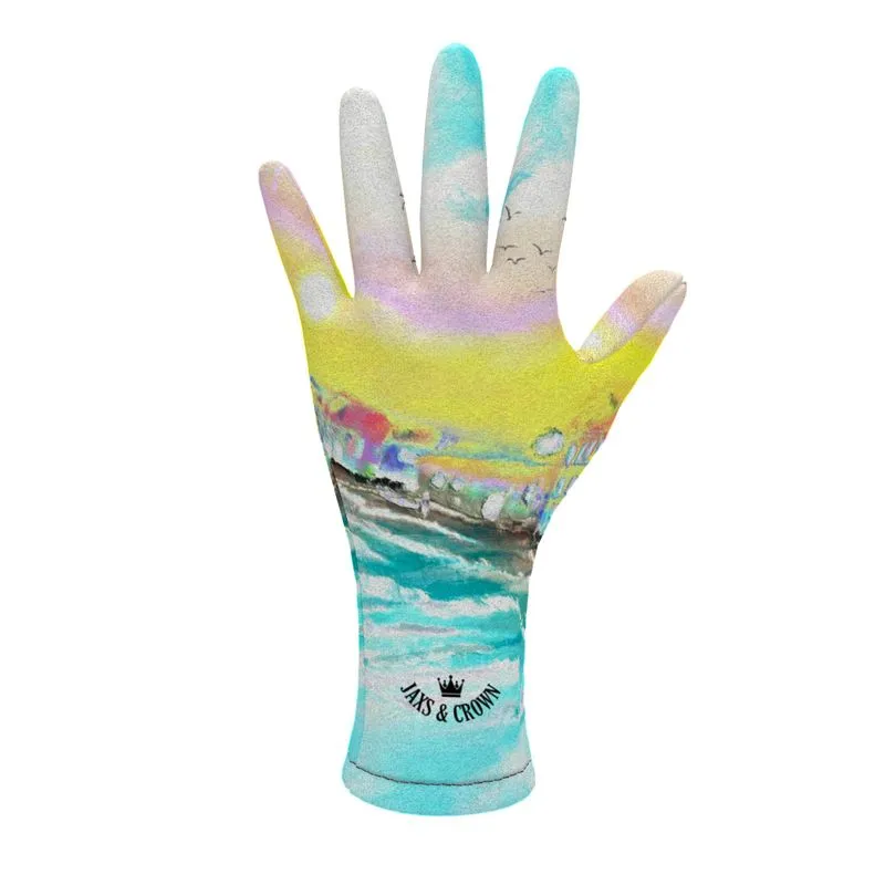 #300 JAXS N CROWN FLEECE GLOVES beach, print