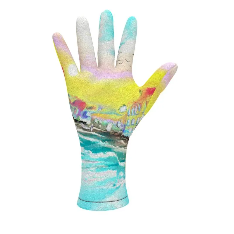 #300 JAXS N CROWN FLEECE GLOVES beach, print