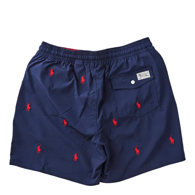 5.75-Inch Traveler Classic Swim Trunk Newport Navy W/ Aoe