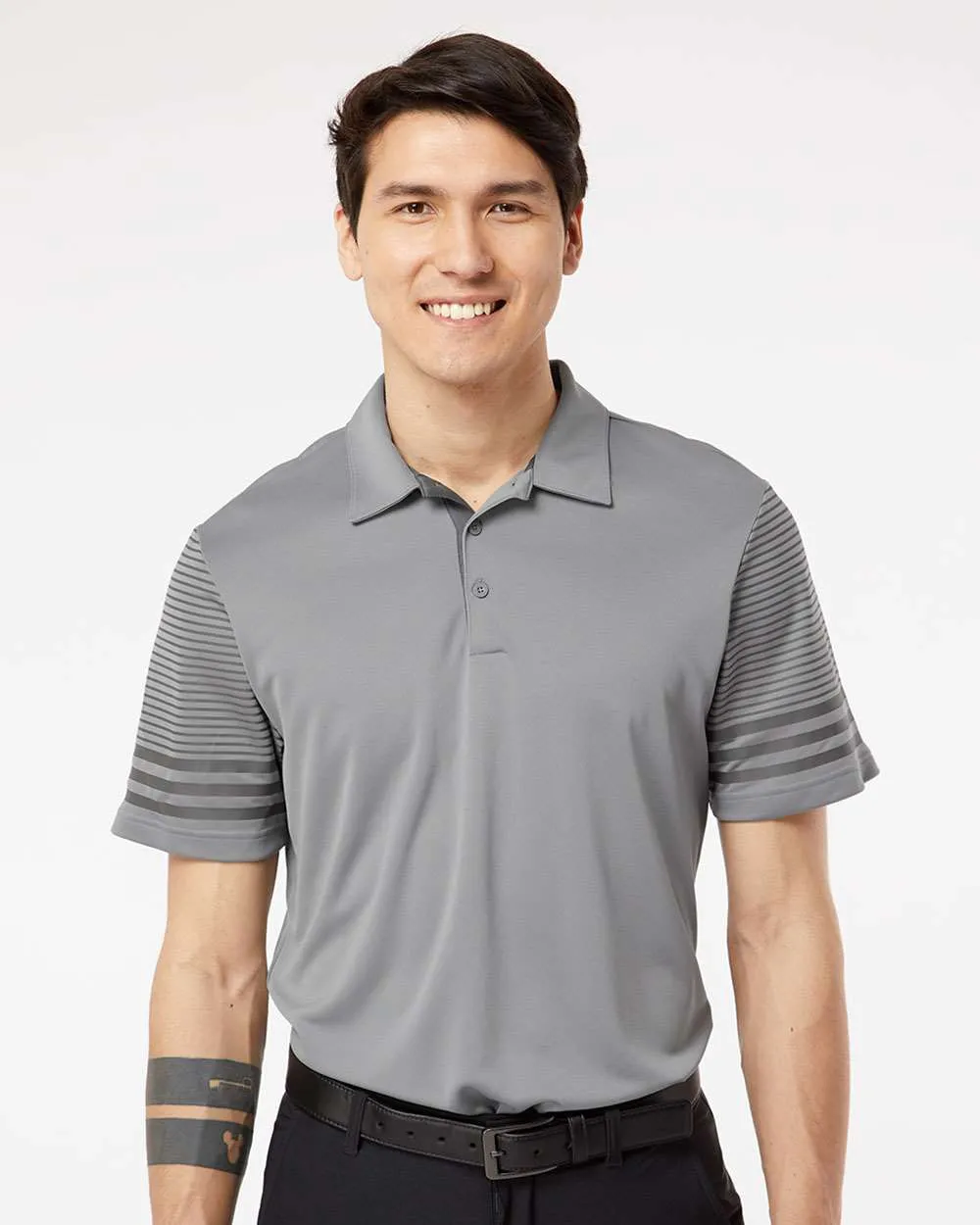 Adidas Striped Sleeve Sport Shirt
