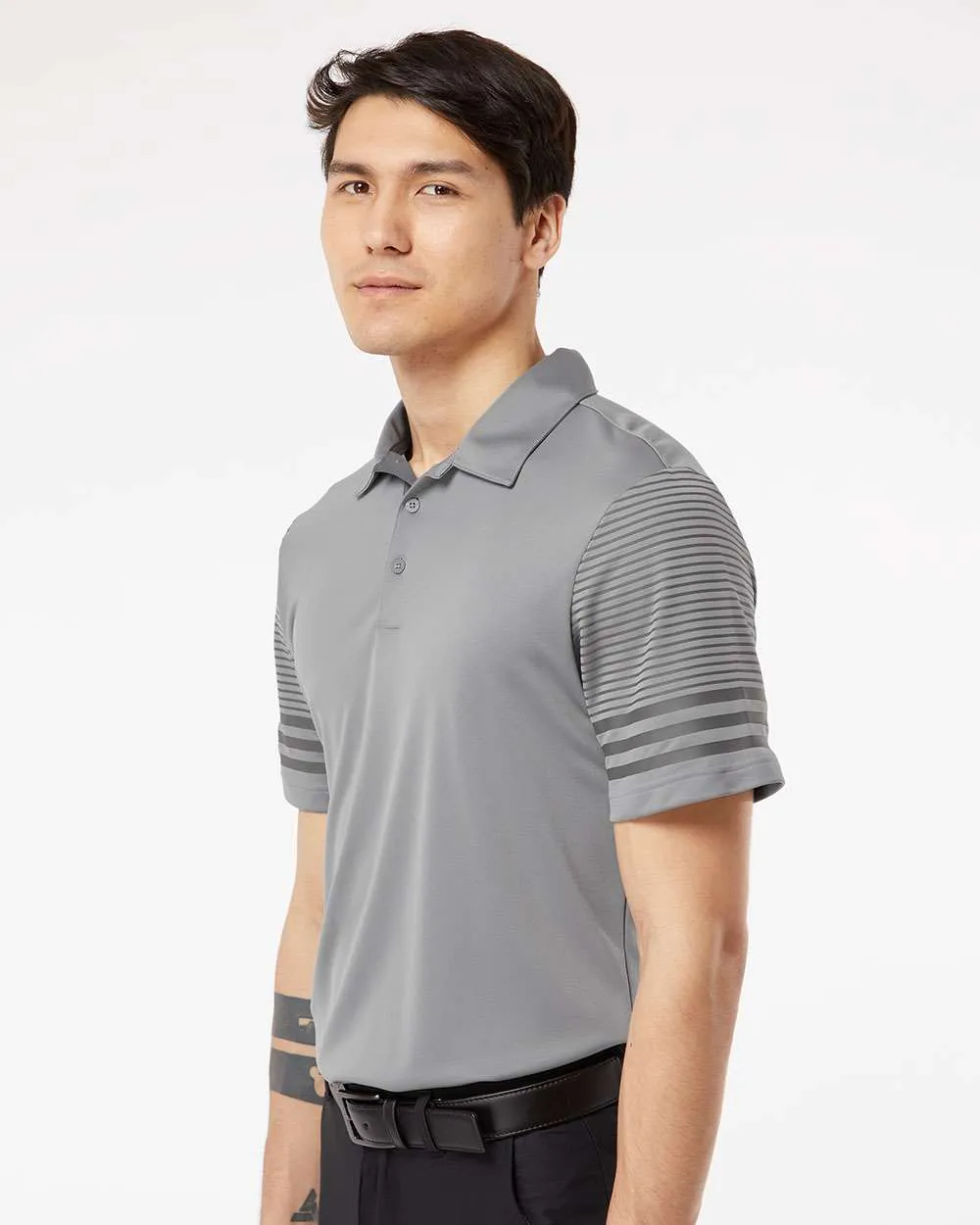 Adidas Striped Sleeve Sport Shirt