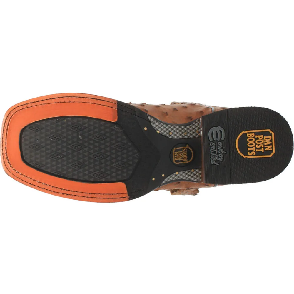 Alamosa Ostrich Square Toe Cowboy Boots