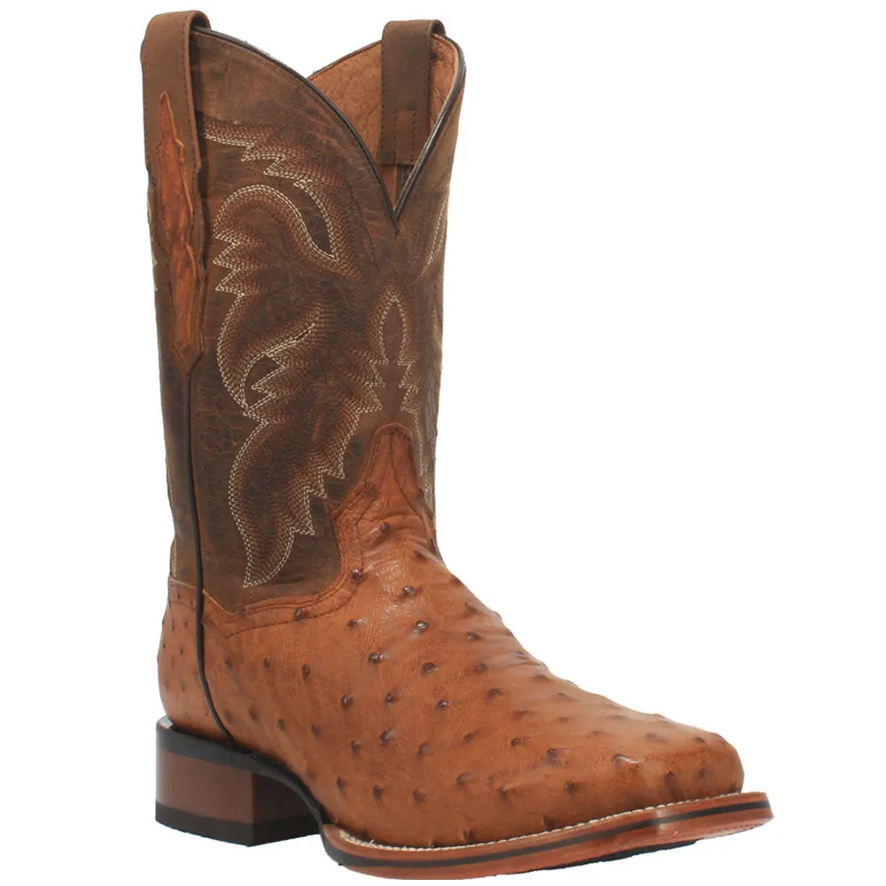 Alamosa Ostrich Square Toe Cowboy Boots