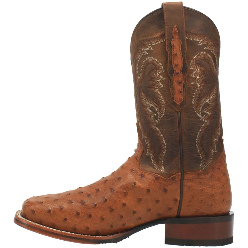 Alamosa Ostrich Square Toe Cowboy Boots