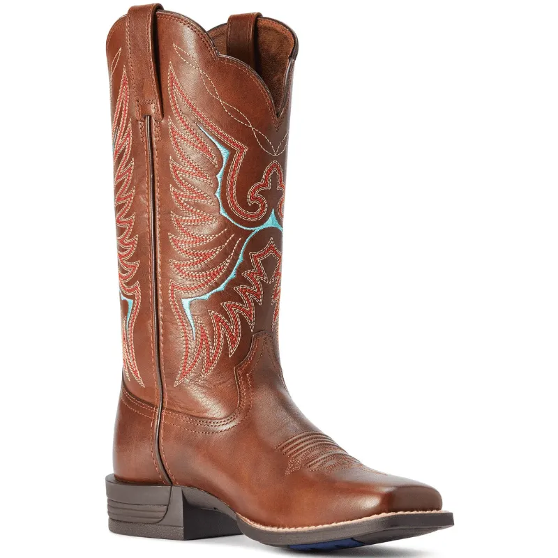 Ariat Women's Rockdale Naturally Distressed Brown Western Boots 10042389