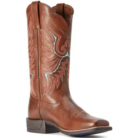 Ariat Women's Rockdale Naturally Distressed Brown Western Boots 10042389