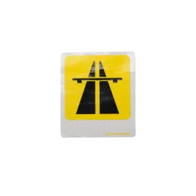 Autobahn Logo Sticker - Medium - Yellow