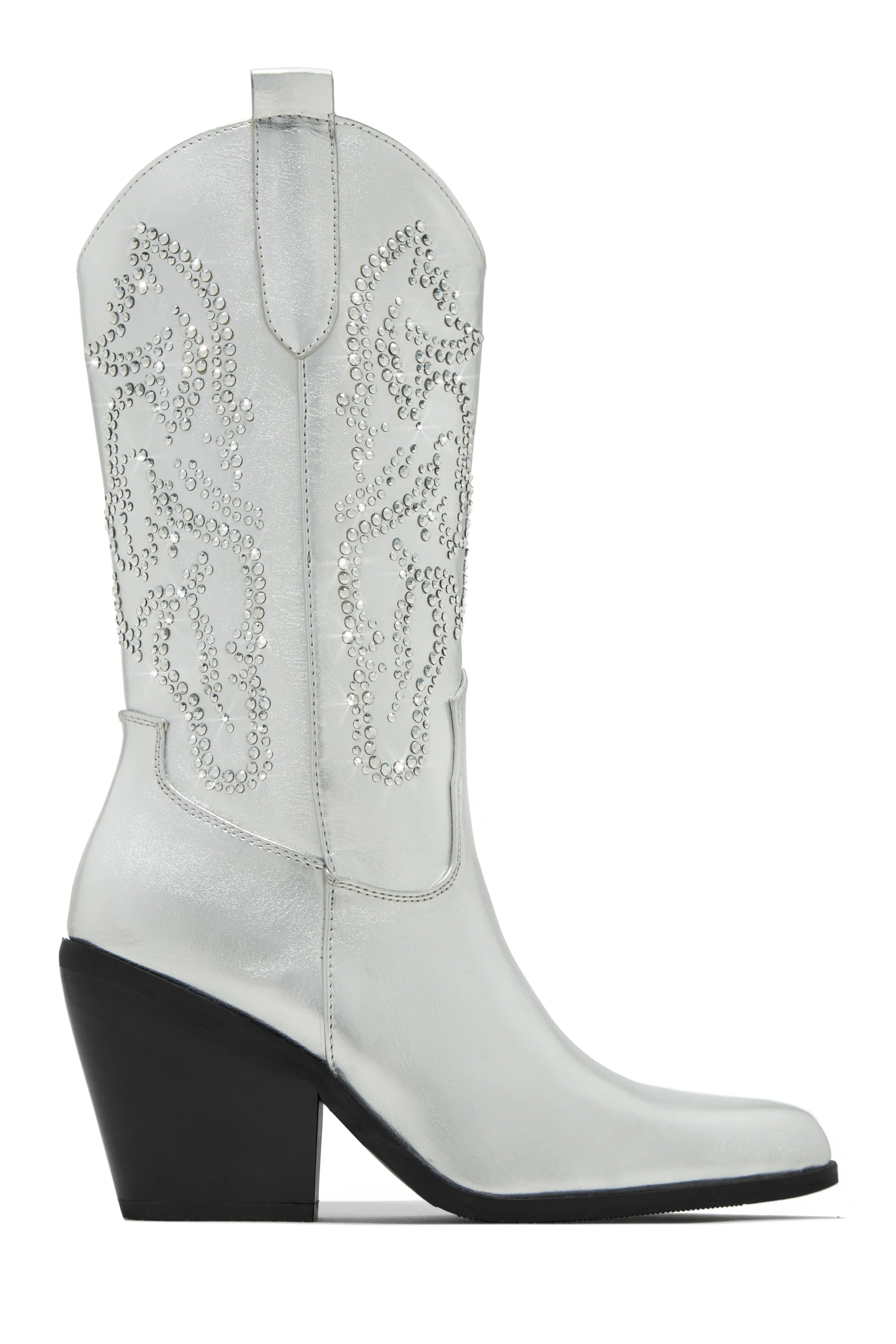 Best In The West Embellished Cowgirl Boots - Taupe