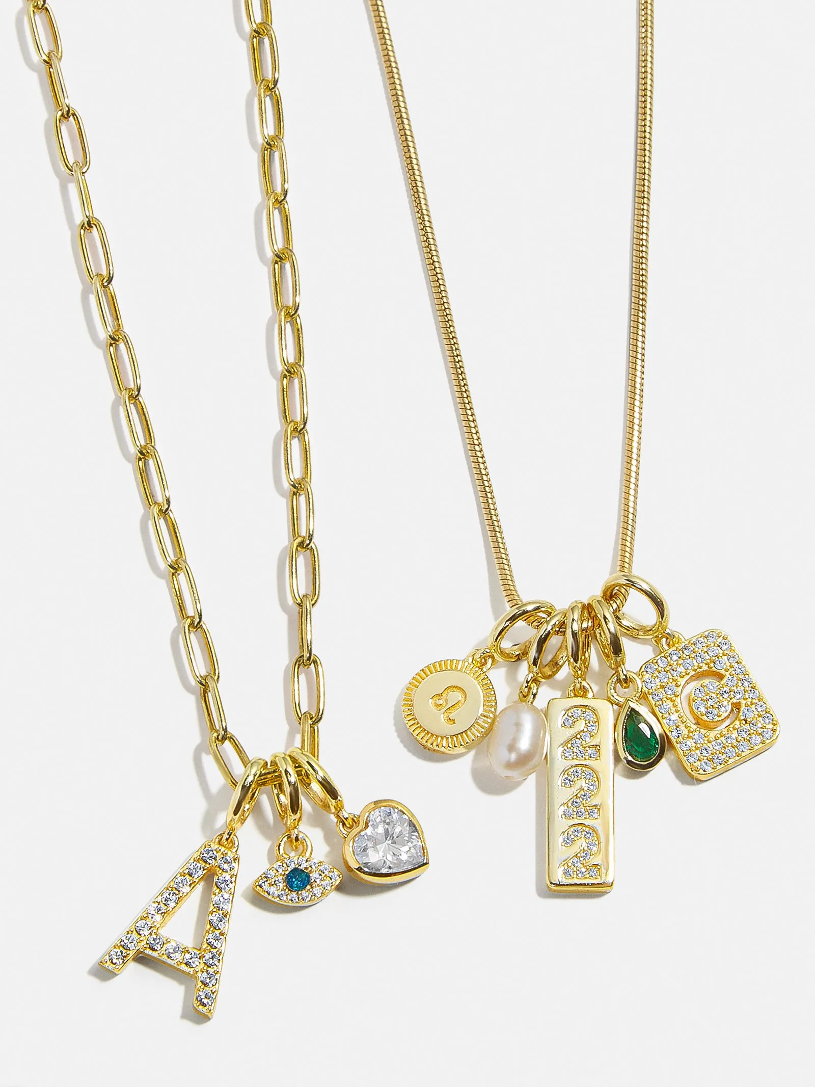 Block Pavé Initial Cluster Charm - H