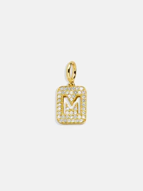 Block Pavé Initial Cluster Charm - M
