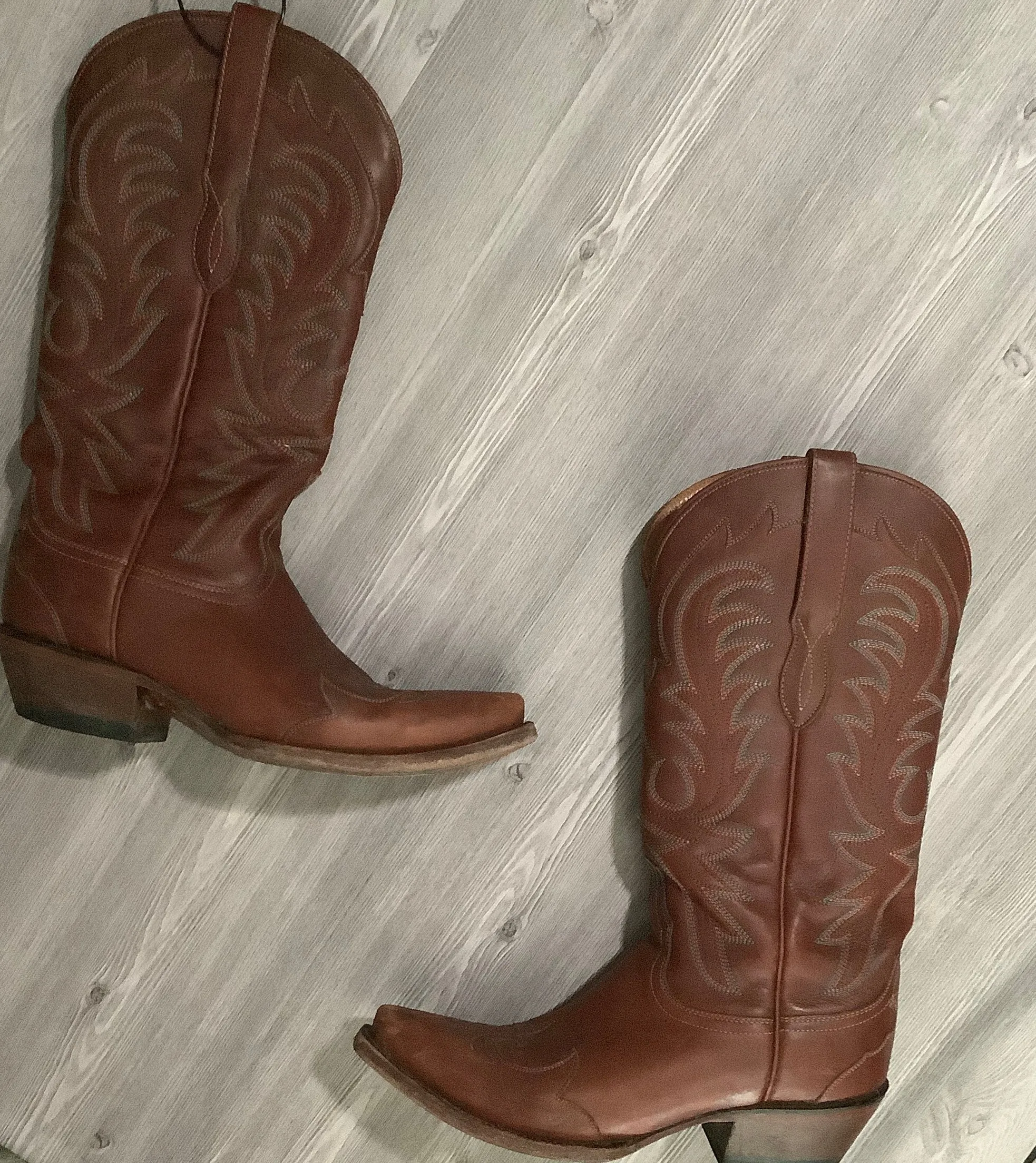 Brown Boots Western Lucchese, Size 6.5