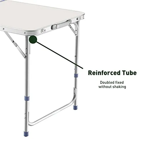 Camping Table 120cm Silver With 4 Chair