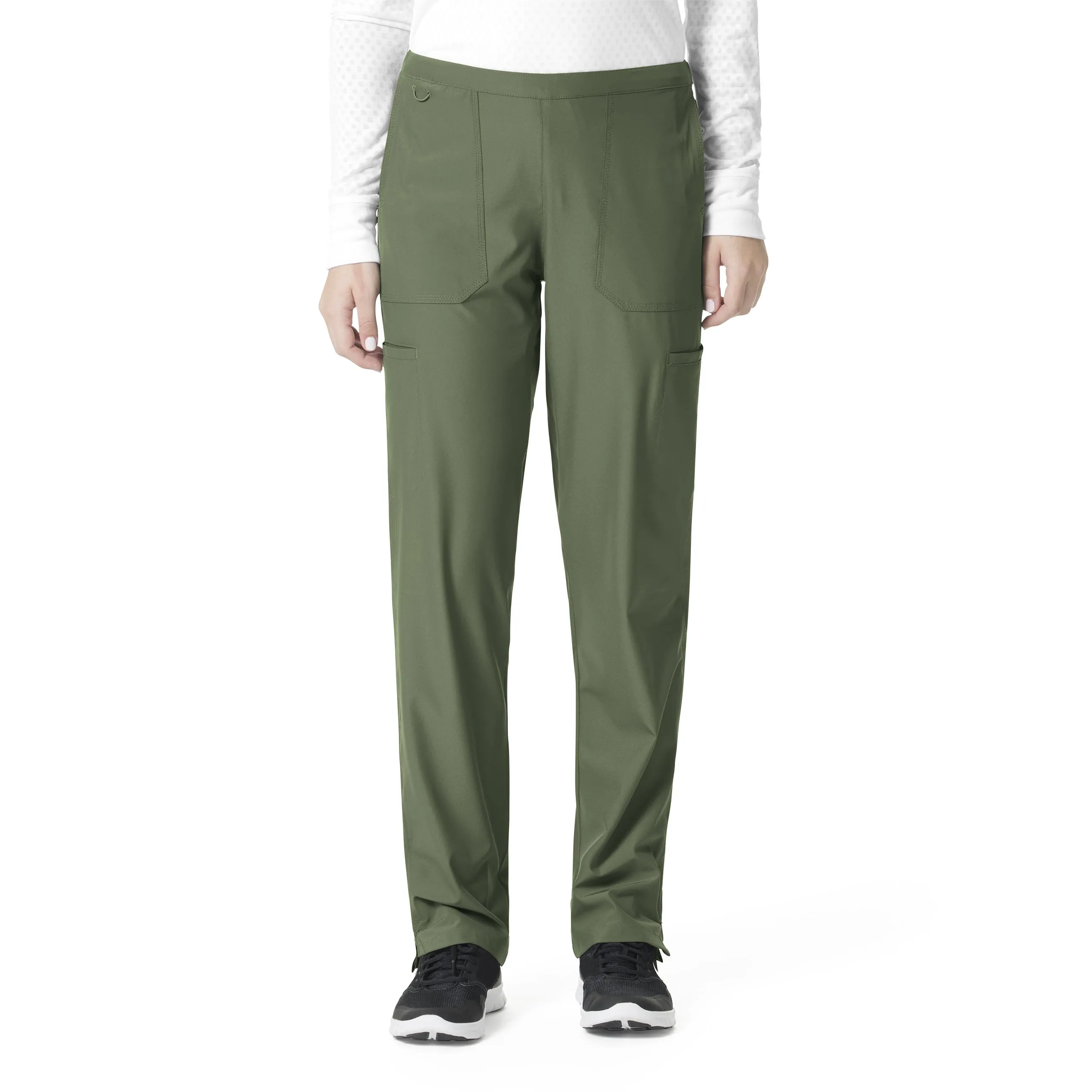 Carhartt Force Liberty Women's Flat Front Straight Leg Scrub Pant - Olive