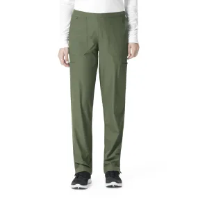 Carhartt Force Liberty Women's Flat Front Straight Leg Scrub Pant - Olive