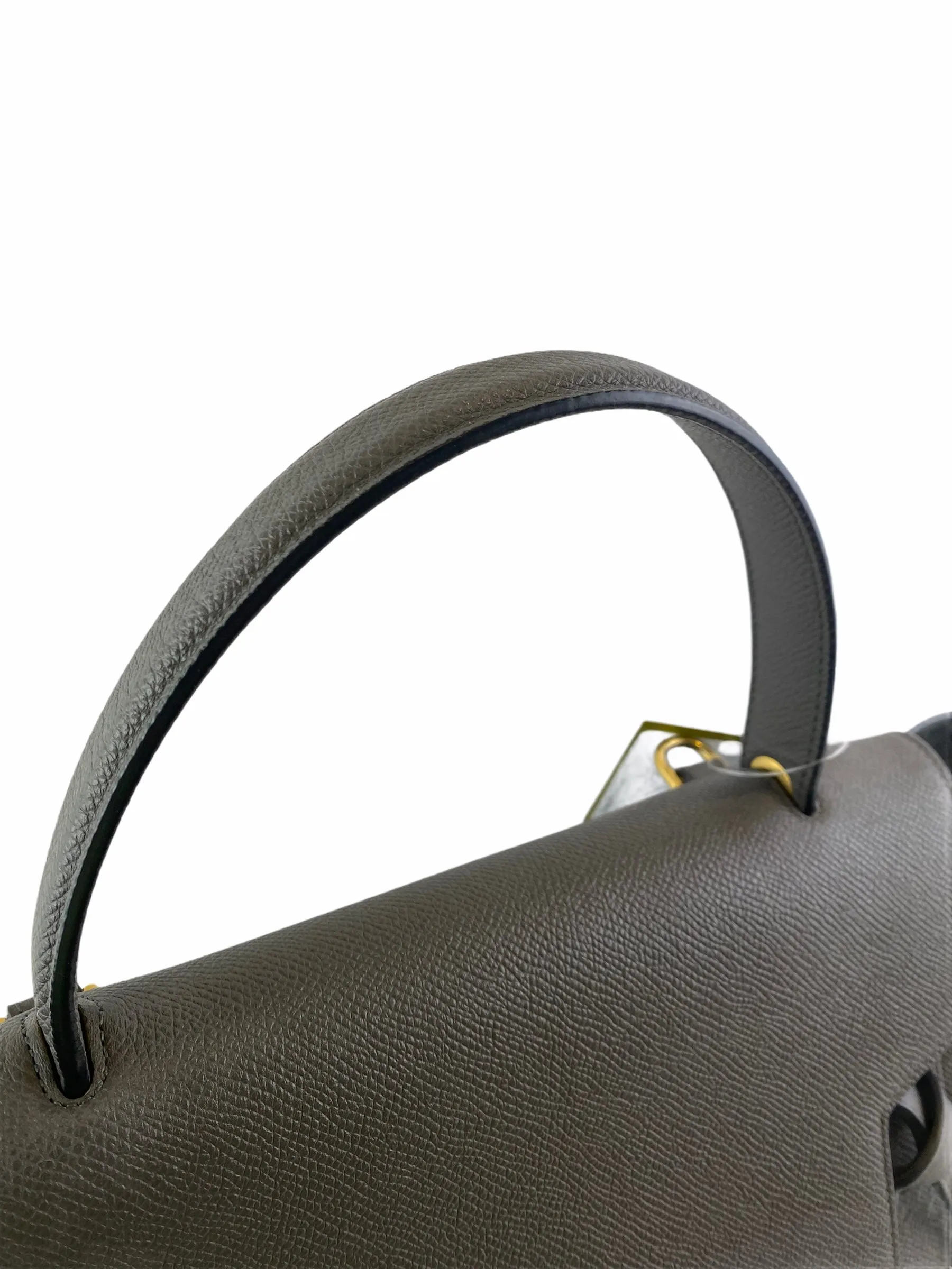 Celine Grey Textured Leather "Mini Belt Bag"