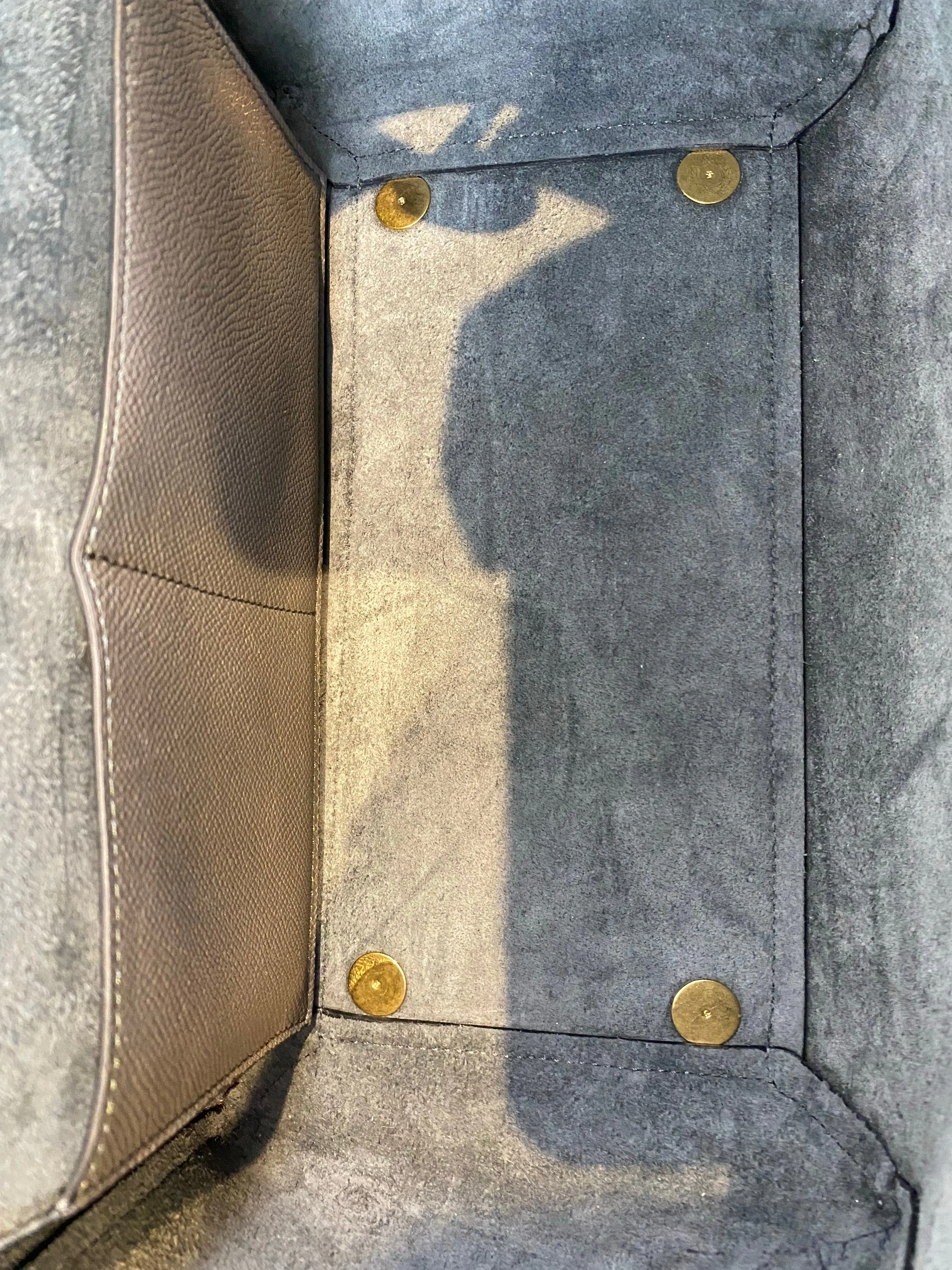 Celine Grey Textured Leather "Mini Belt Bag"
