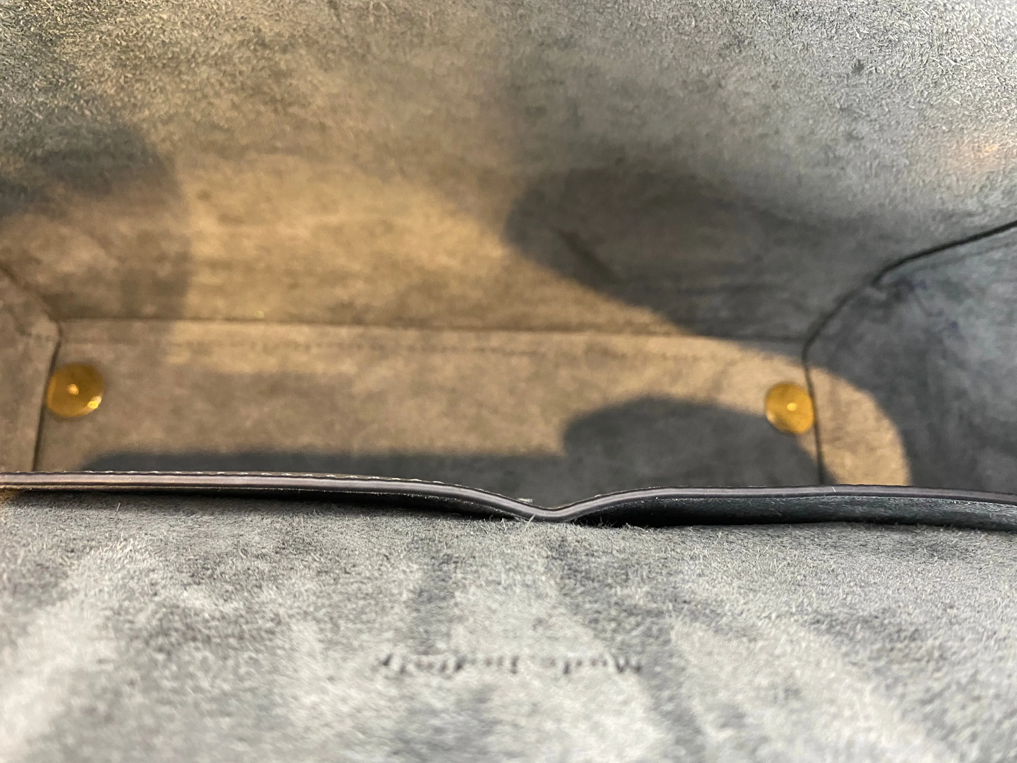 Celine Grey Textured Leather "Mini Belt Bag"