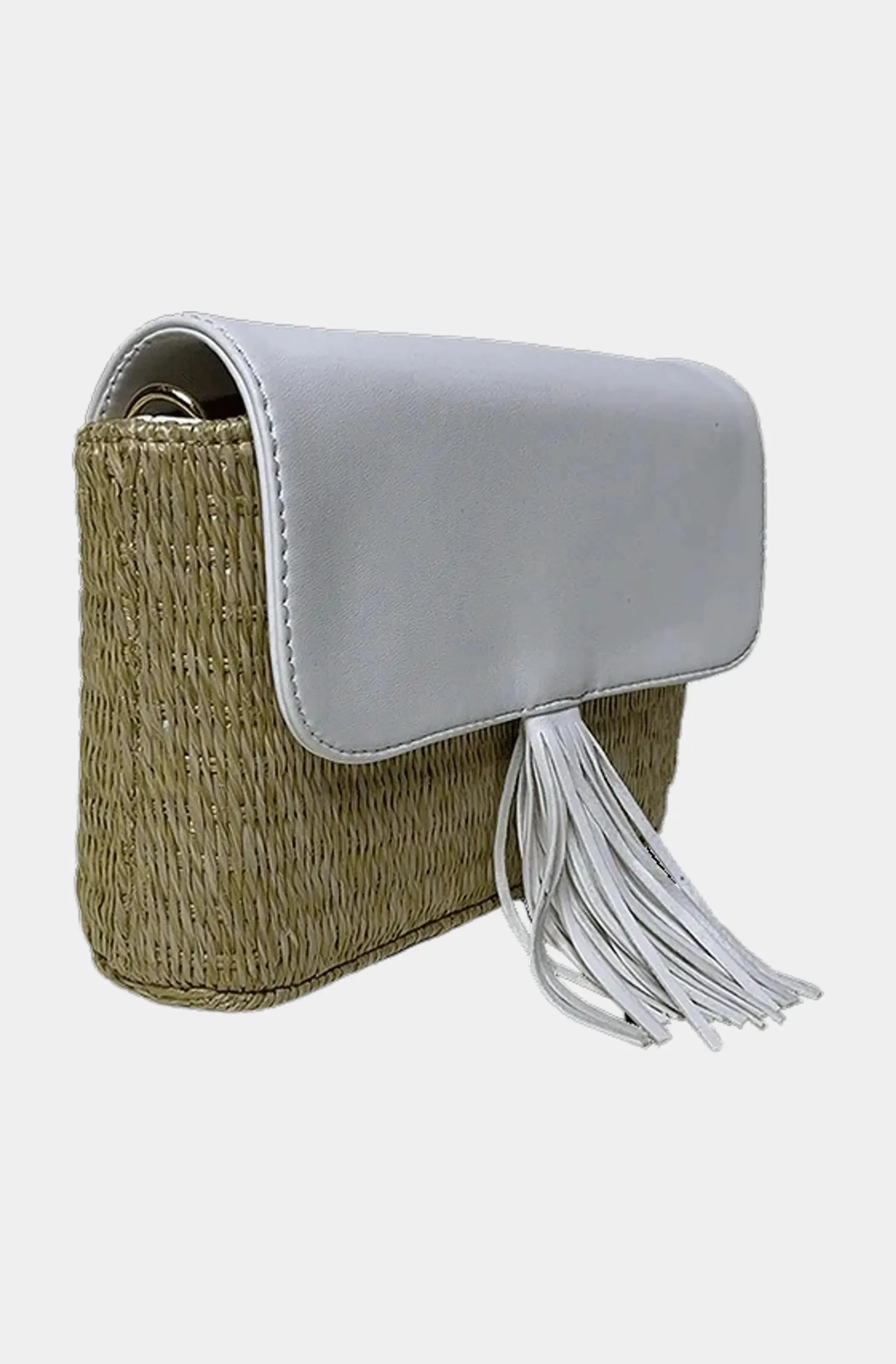 Colleen Raffia Crossbody Bag