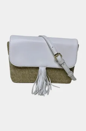 Colleen Raffia Crossbody Bag