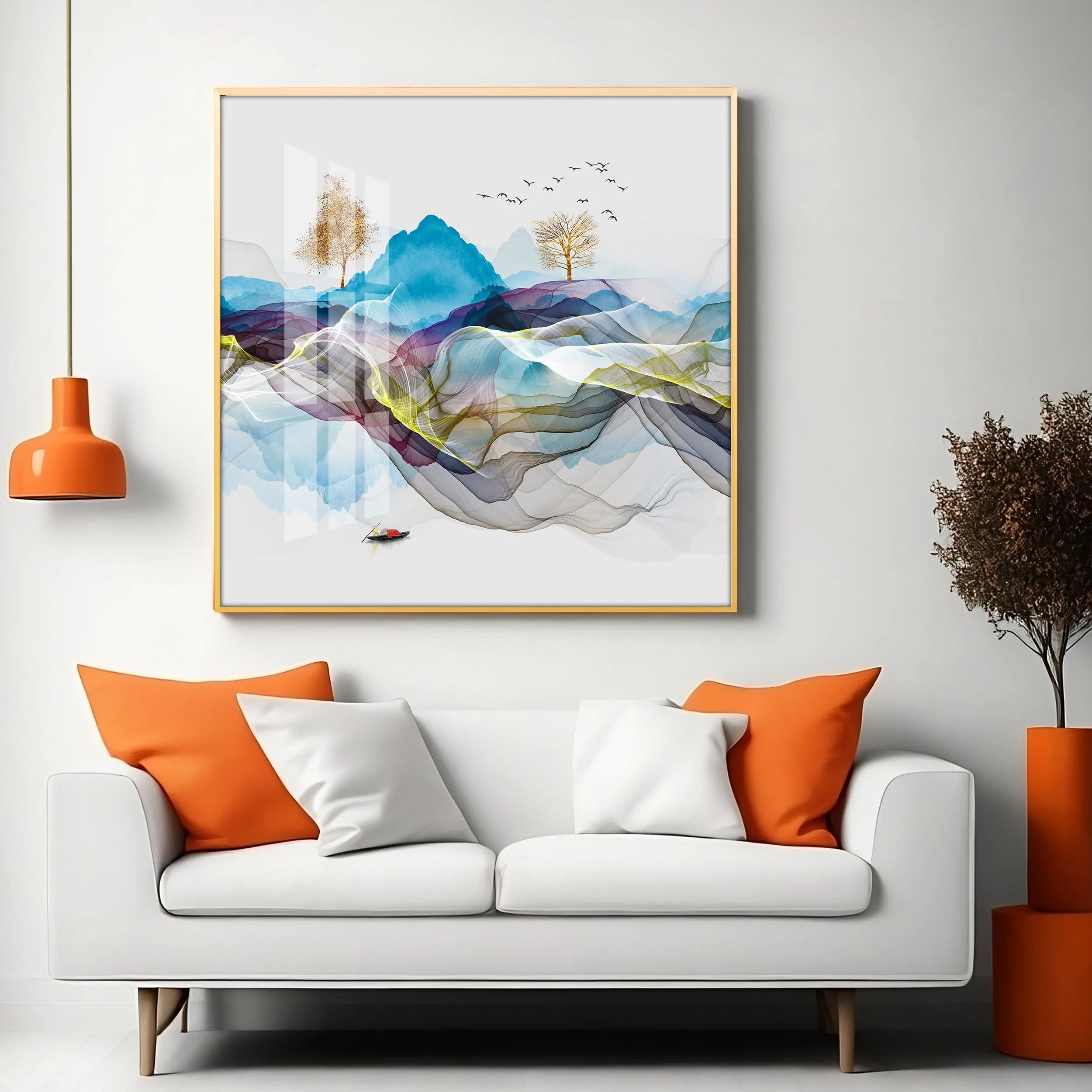 Early Morning Vibe Premium Acrylic Square Wall Art