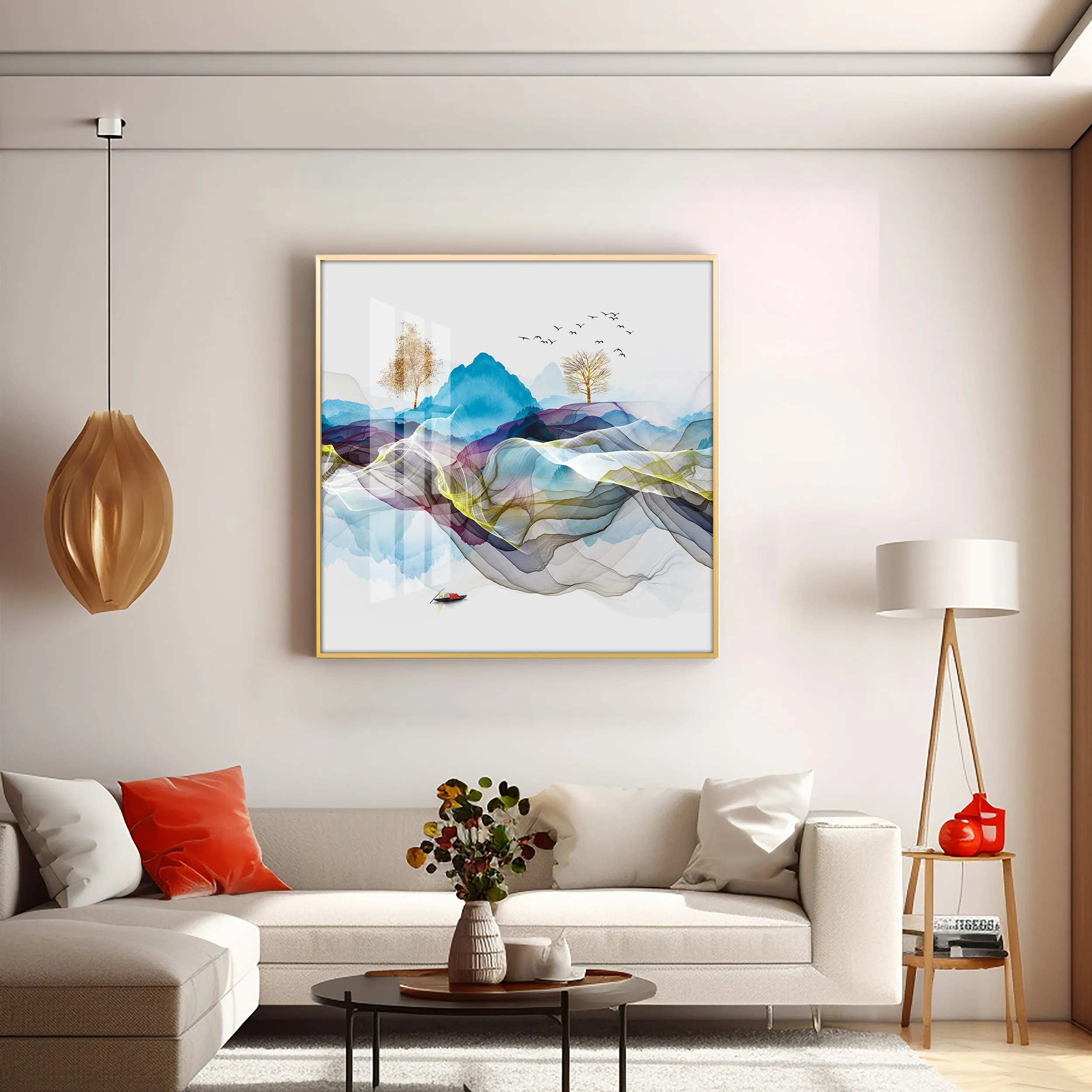 Early Morning Vibe Premium Acrylic Square Wall Art
