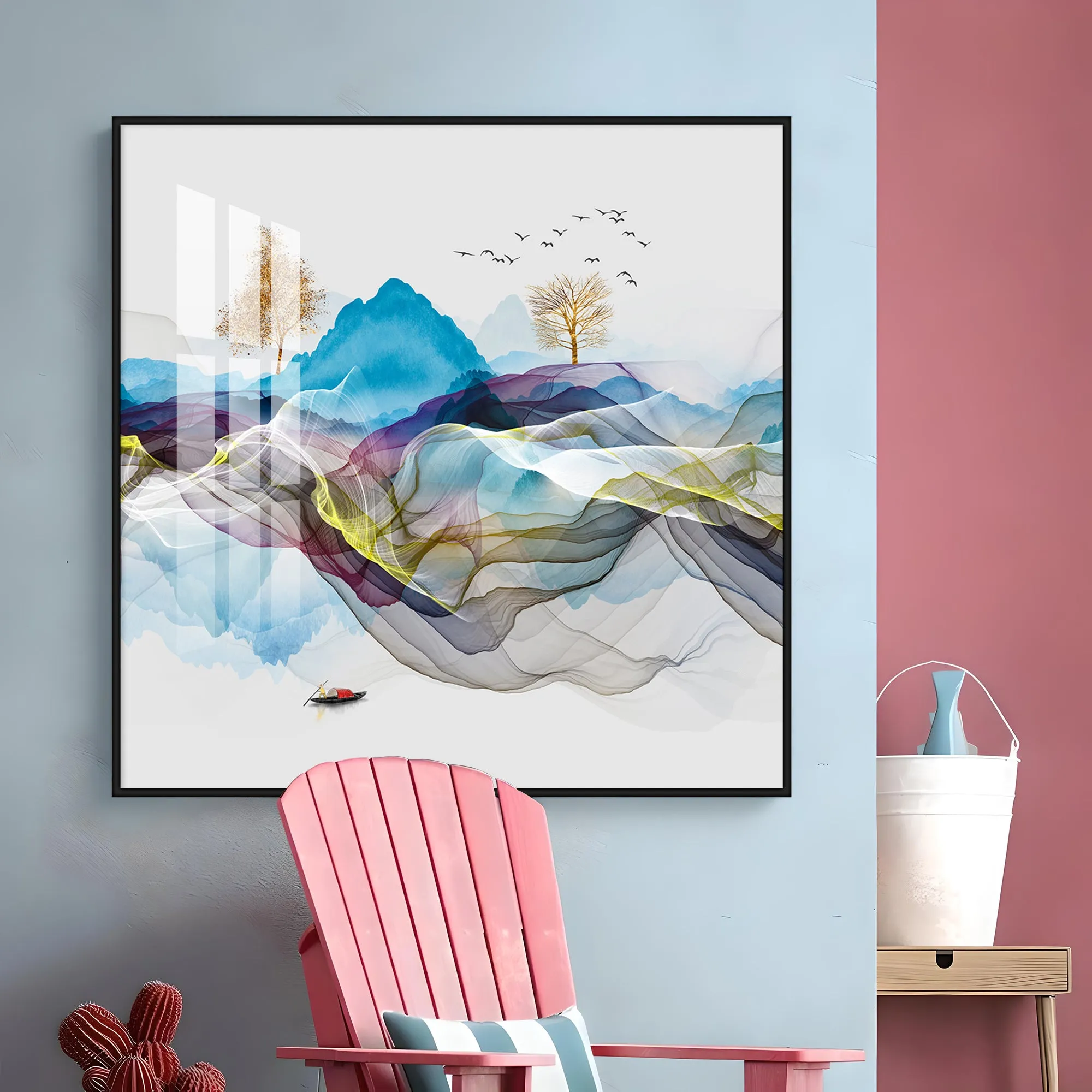 Early Morning Vibe Premium Acrylic Square Wall Art