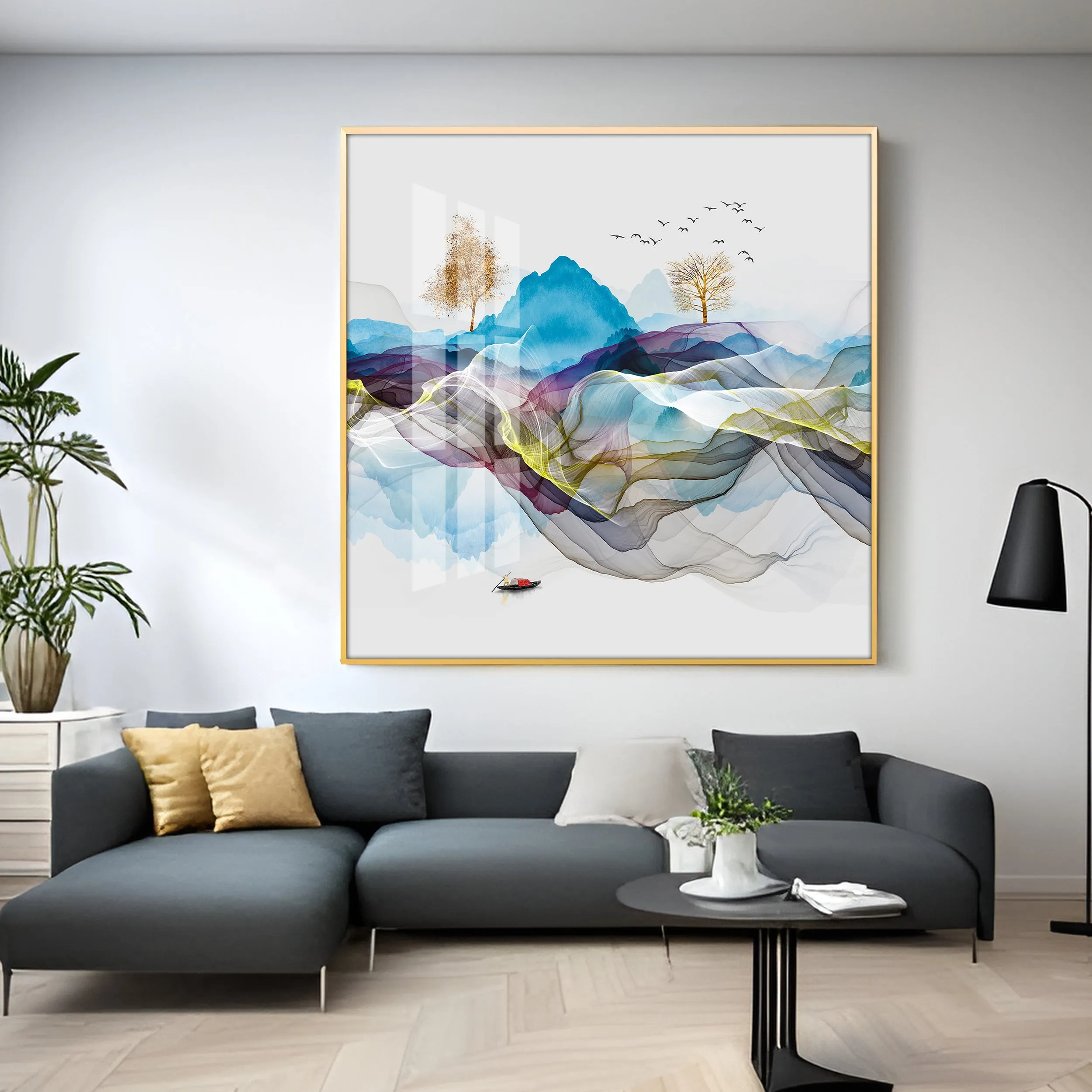 Early Morning Vibe Premium Acrylic Square Wall Art