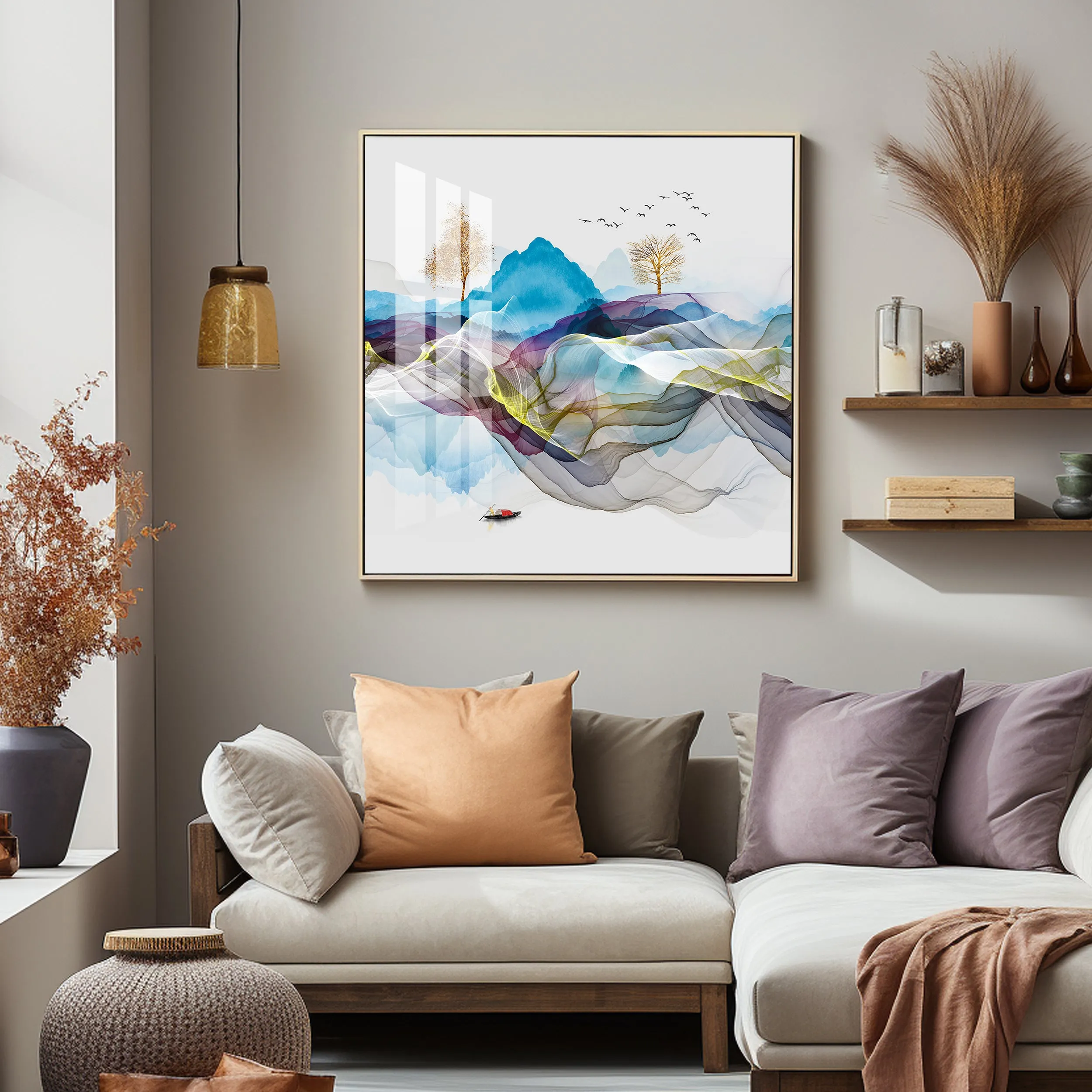 Early Morning Vibe Premium Acrylic Square Wall Art