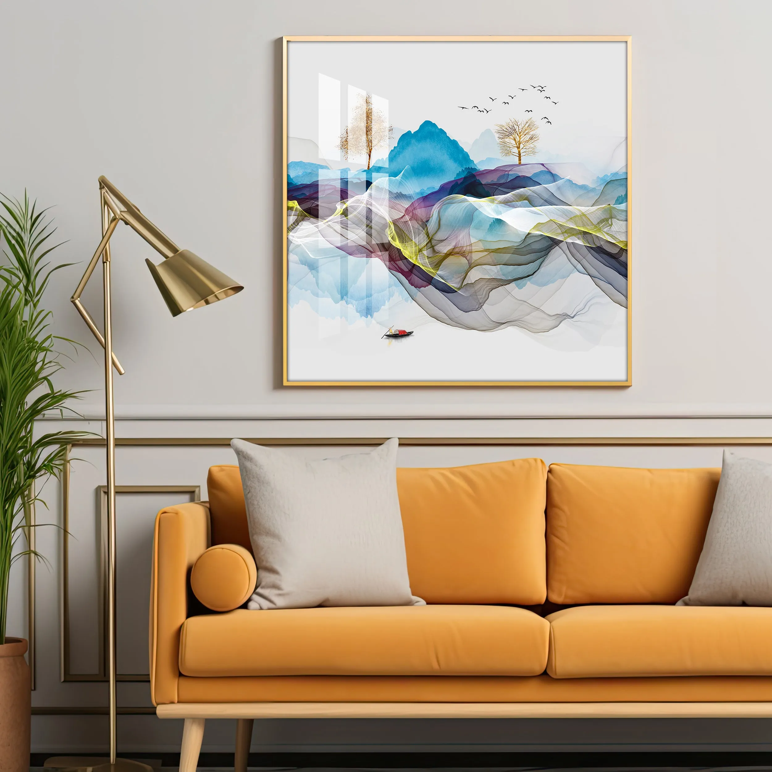 Early Morning Vibe Premium Acrylic Square Wall Art