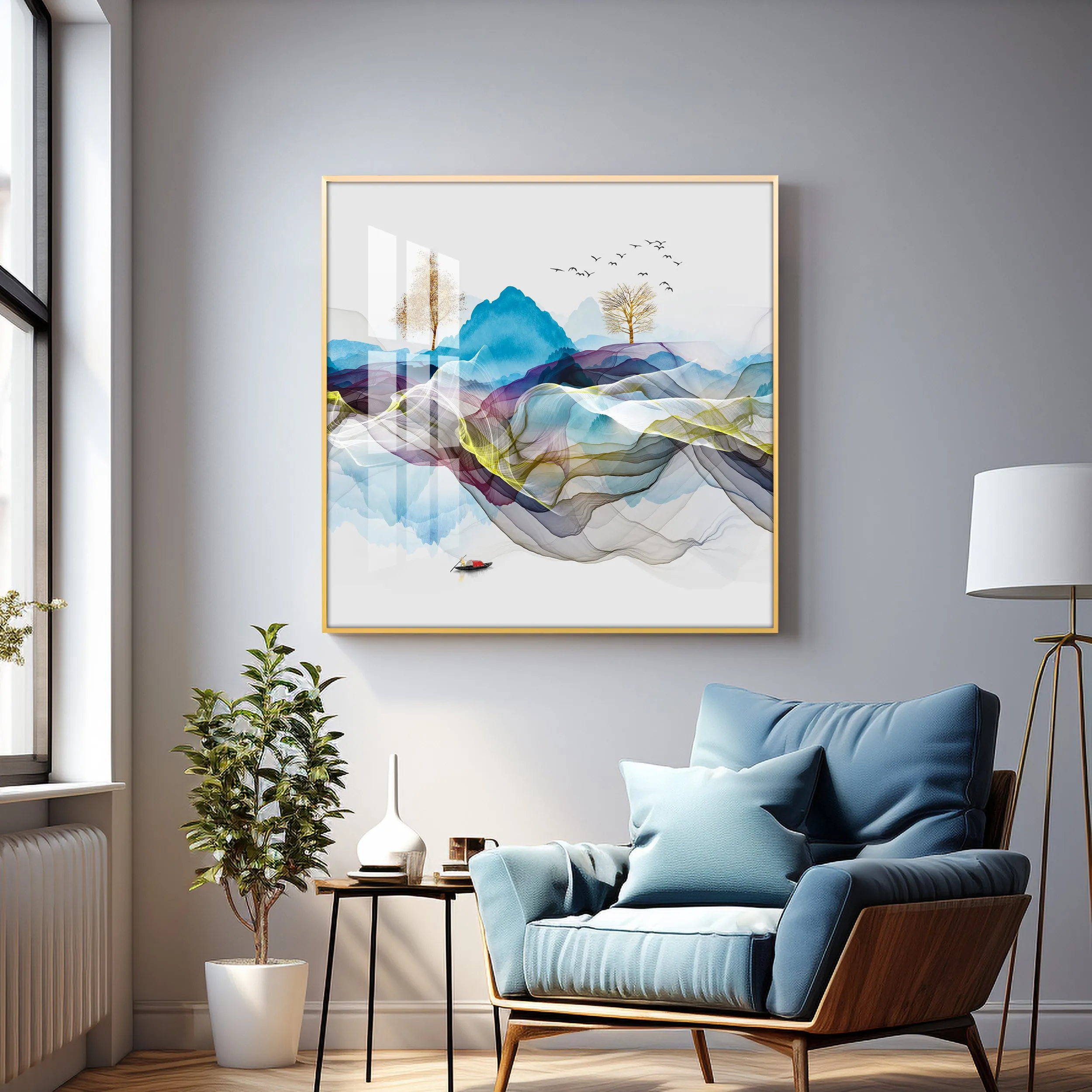 Early Morning Vibe Premium Acrylic Square Wall Art