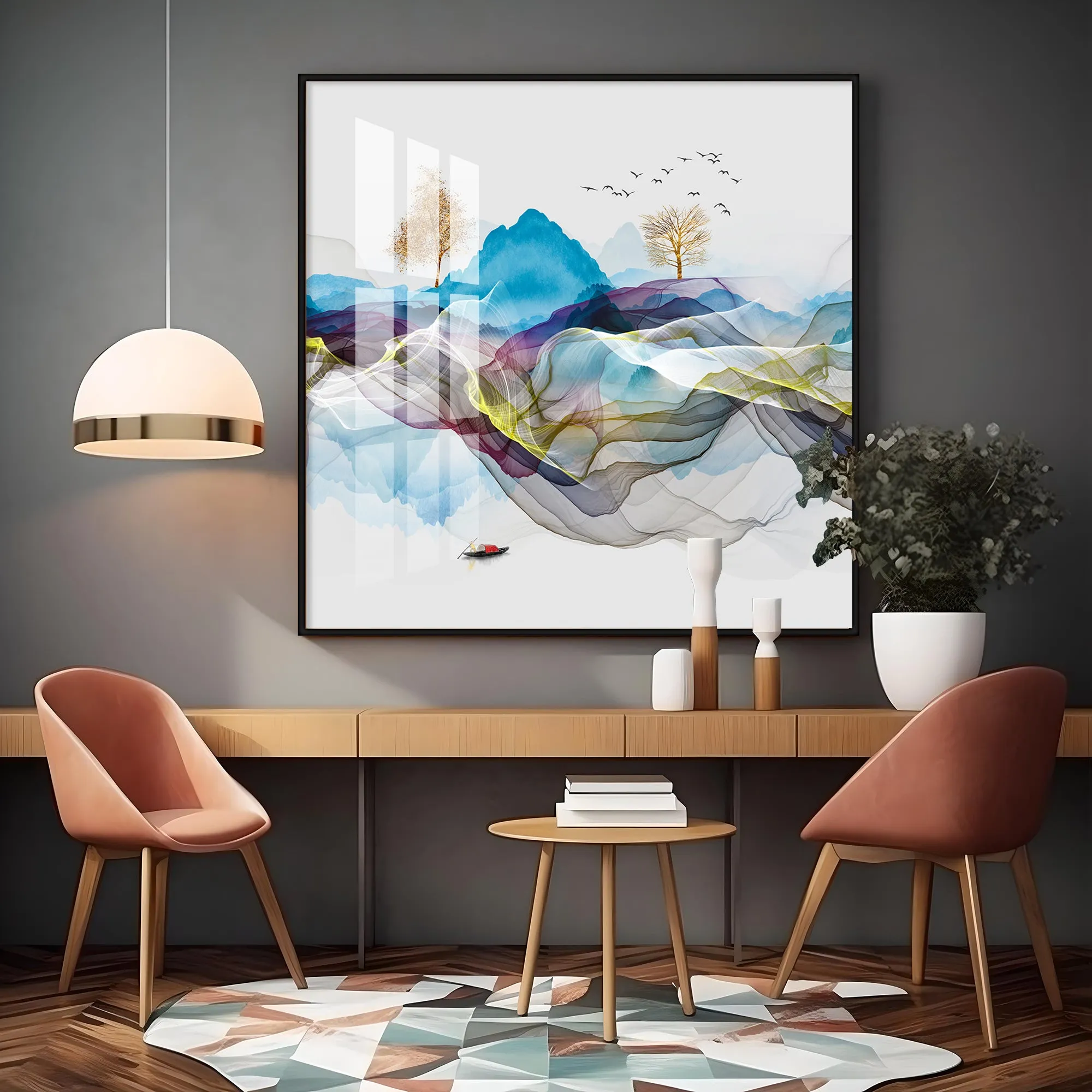 Early Morning Vibe Premium Acrylic Square Wall Art