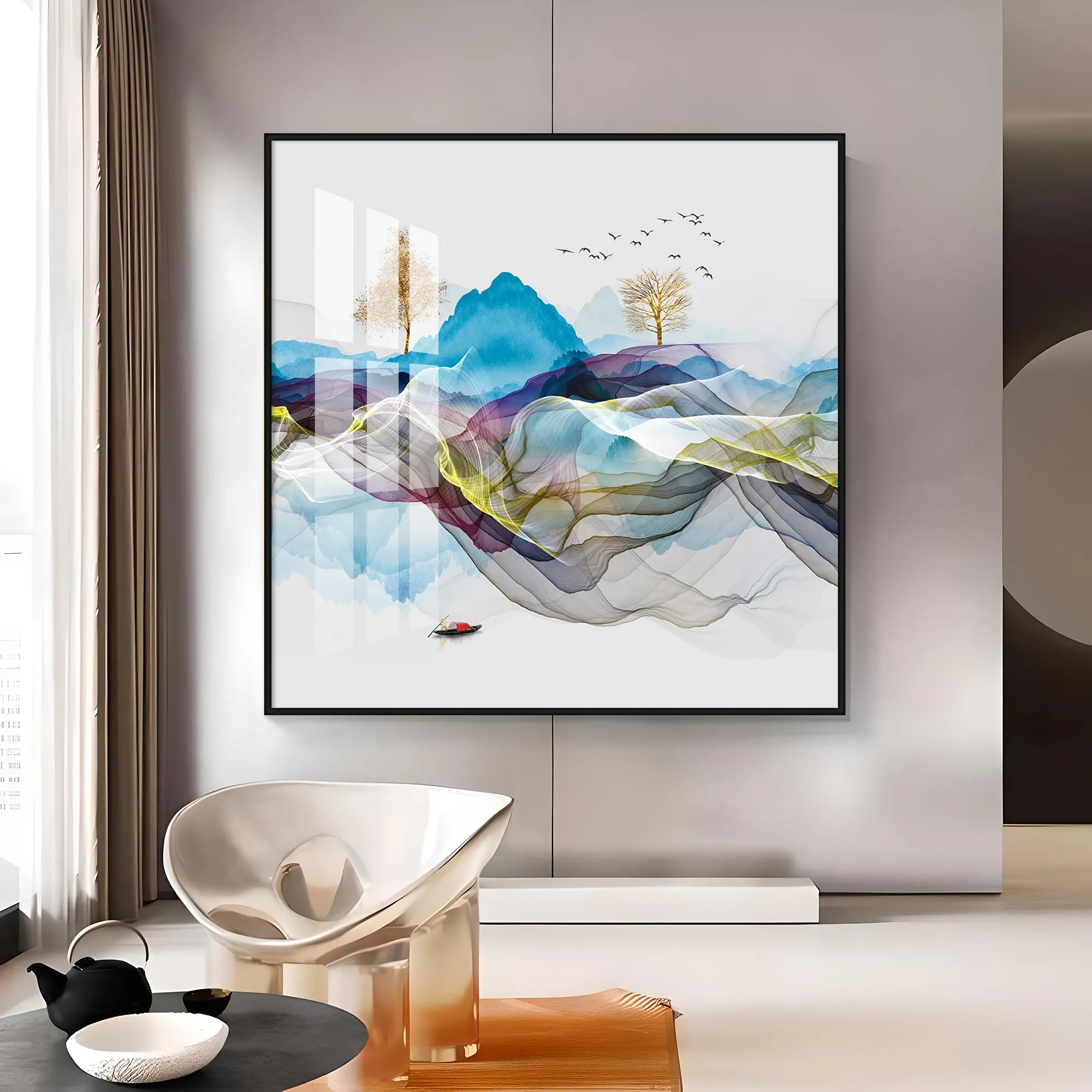 Early Morning Vibe Premium Acrylic Square Wall Art