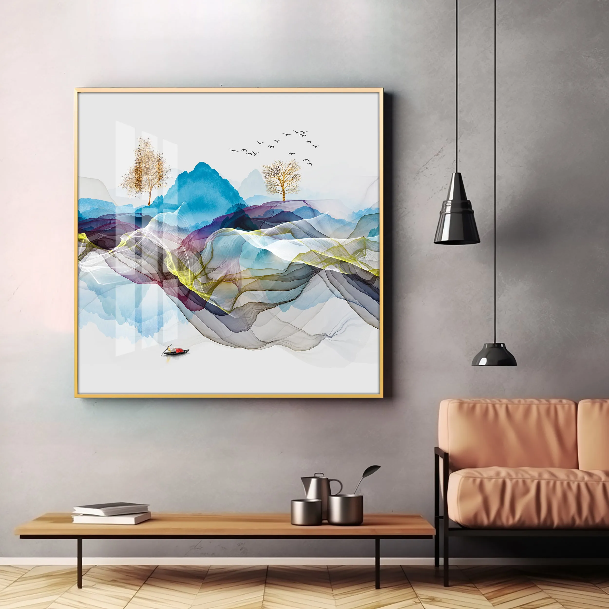 Early Morning Vibe Premium Acrylic Square Wall Art