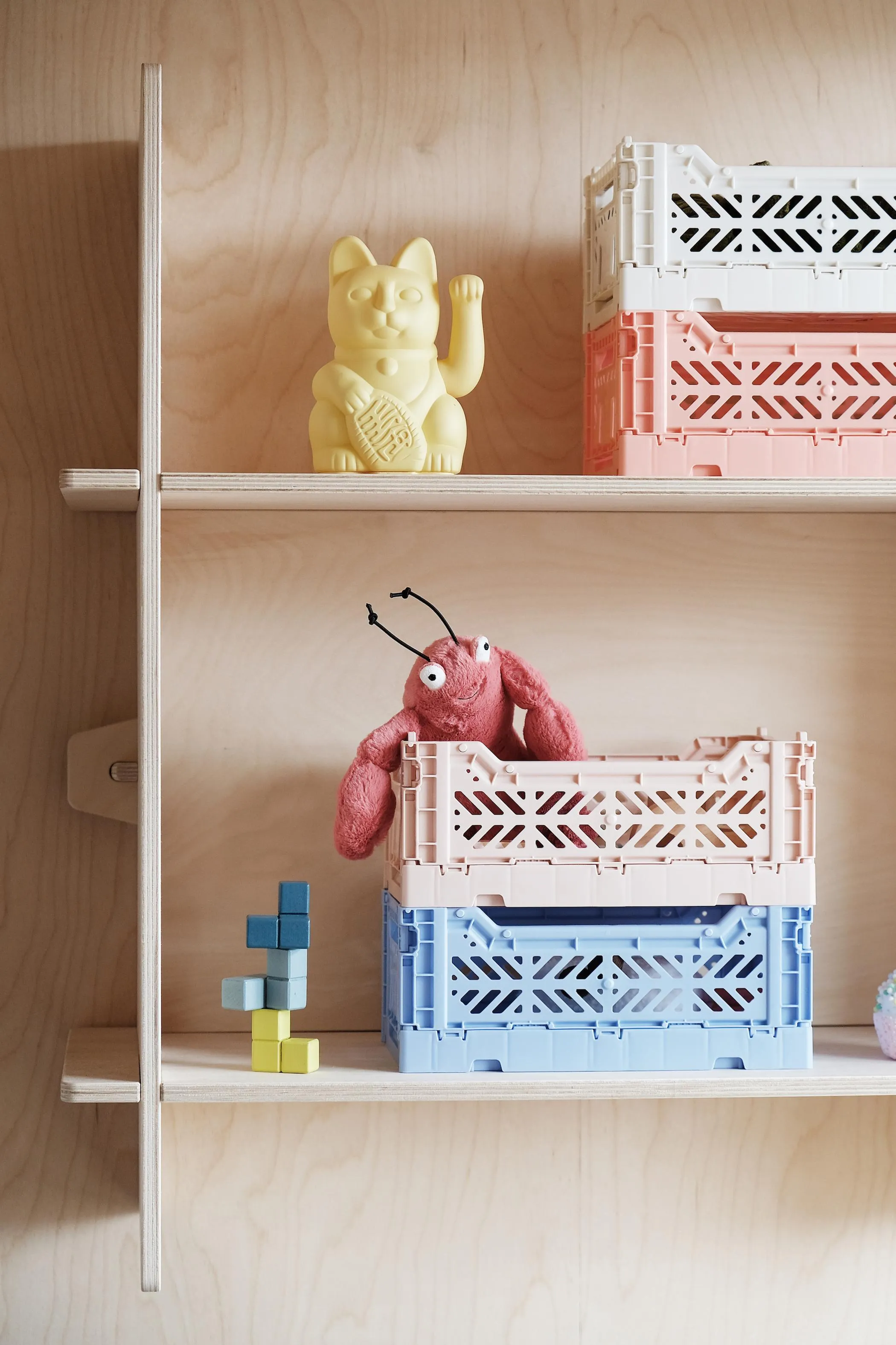 Folding Crate - Mini - Grey
