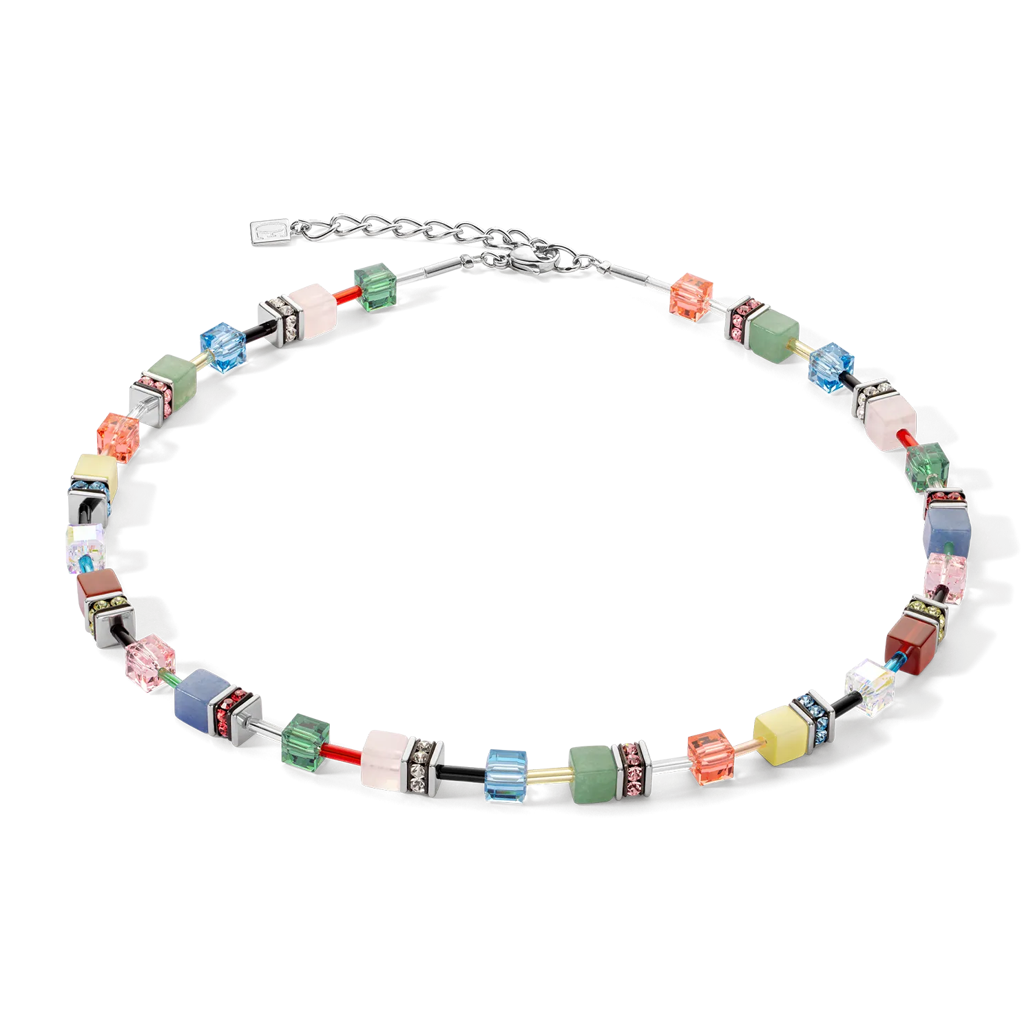GeoCUBE® Iconic Precious necklace Multicolour Delight