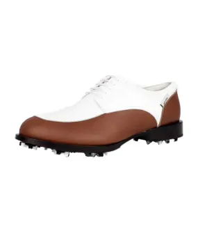 Giclee Unisex Oldies Goodies Premium Leather Golf Shoes - Brown