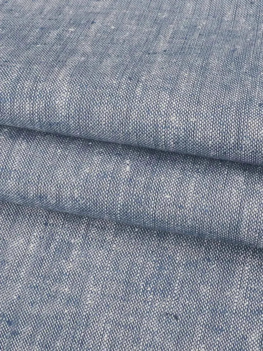Hemp & Organic Cotton Light Weight Chambray Fabric ( HG58B305C )