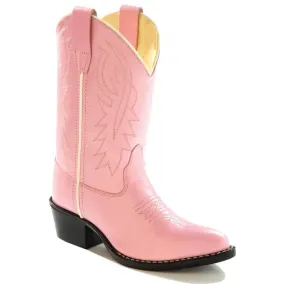 Jama Children's Pink Leather Cowgirl Boots