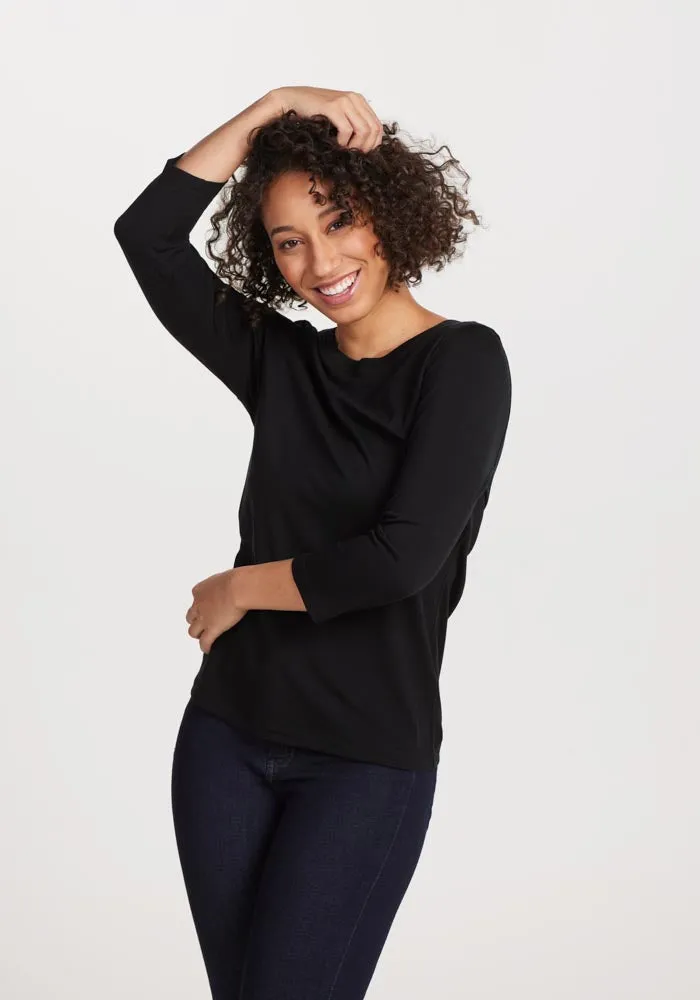 Jenny 3/4 Sleeve Crew Neck
