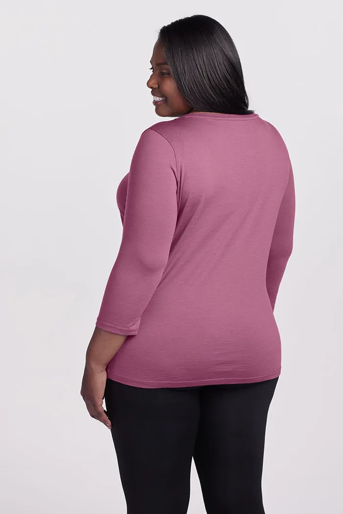 Jenny 3/4 Sleeve Crew Neck