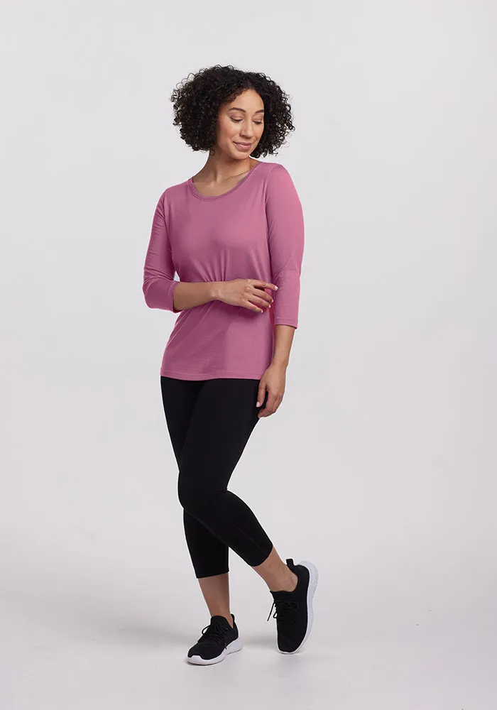 Jenny 3/4 Sleeve Crew Neck