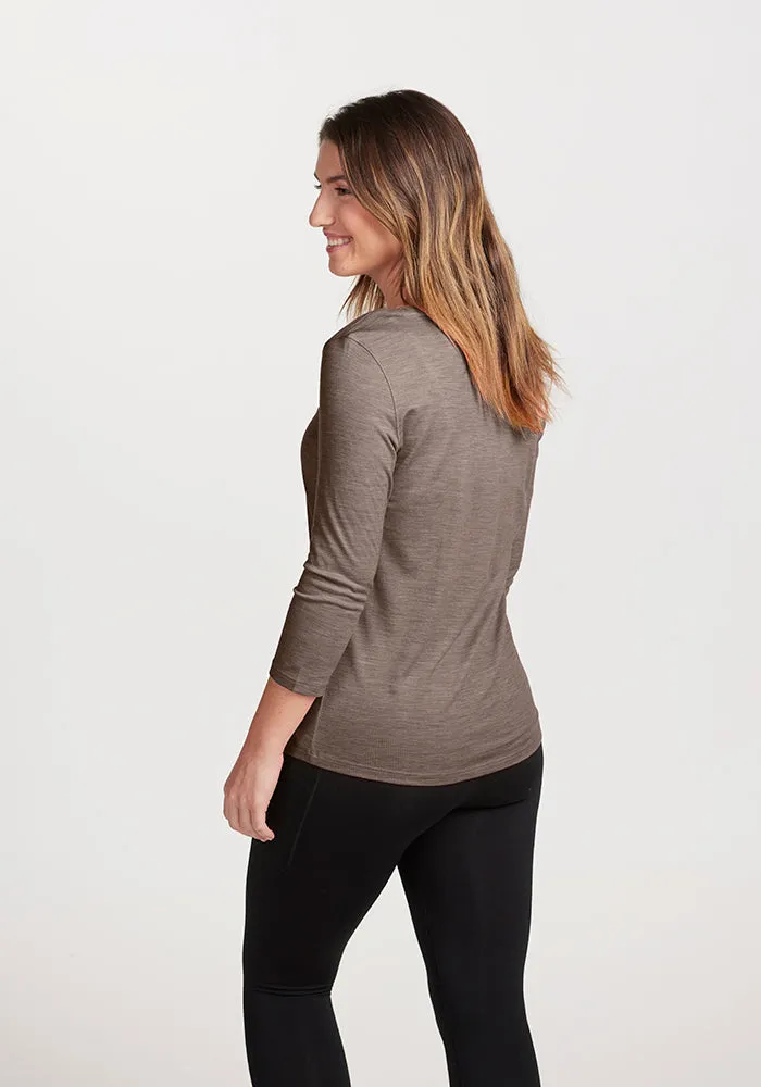 Jenny 3/4 Sleeve Crew Neck