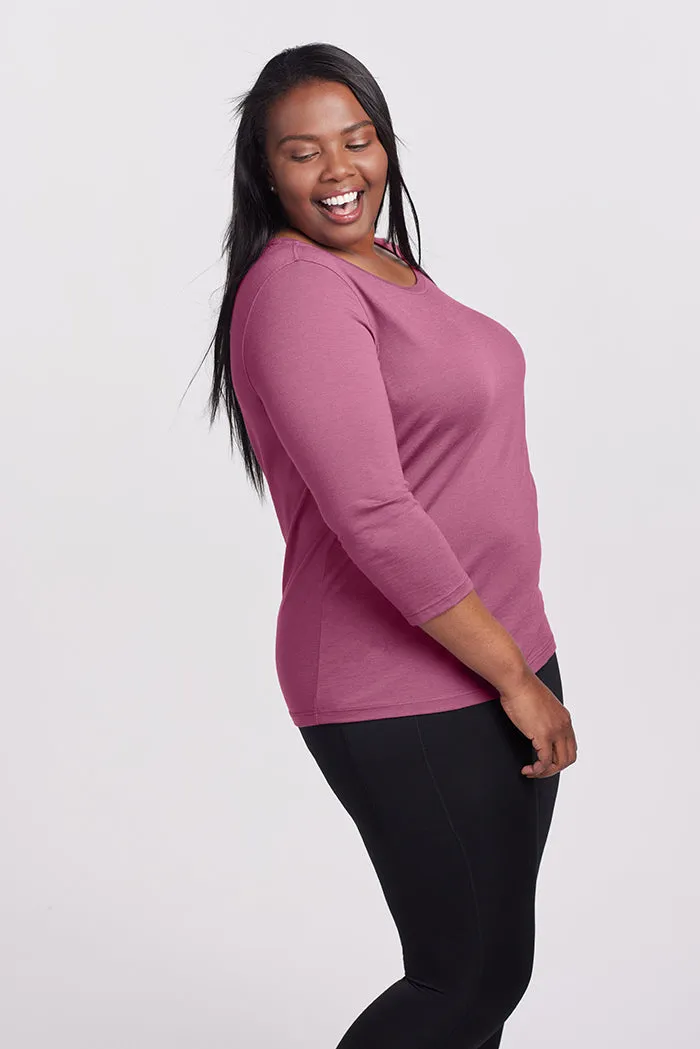 Jenny 3/4 Sleeve Crew Neck
