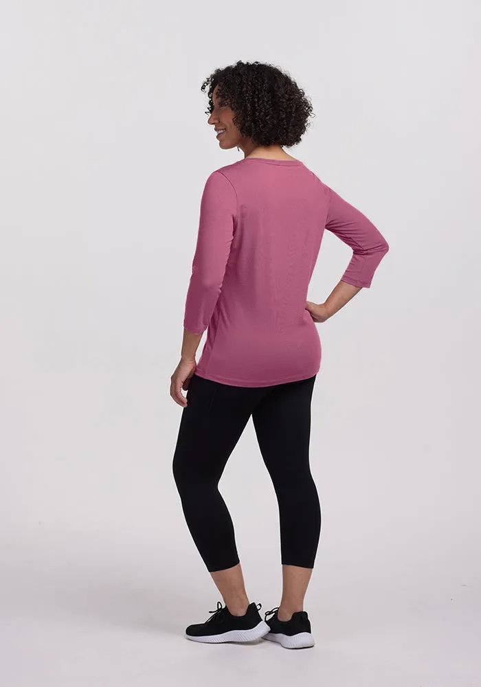 Jenny 3/4 Sleeve Crew Neck